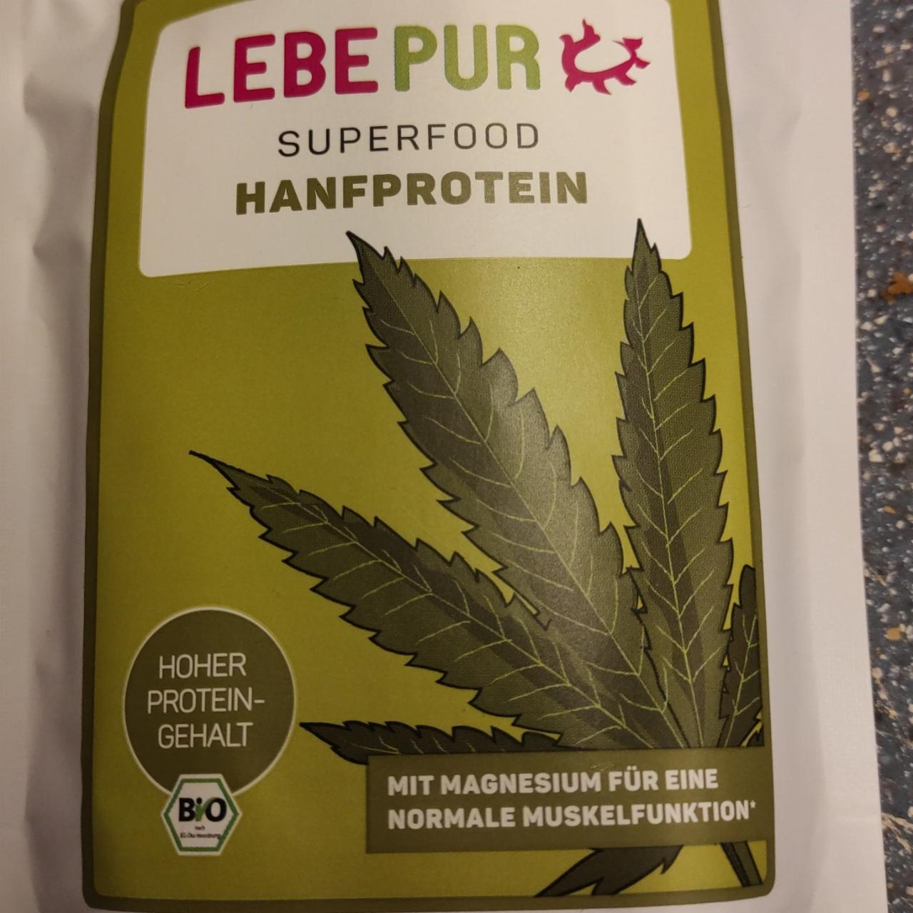 Fotografie - Superfood Hanfprotein Lebepur