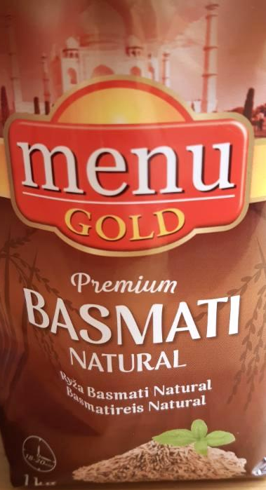 Fotografie - ryža dlhozrnná lúpaná Basmati Menu Gold