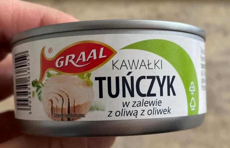 Fotografie - Tunczyk kawalki w zalewie z oliwa z oliwek Graal