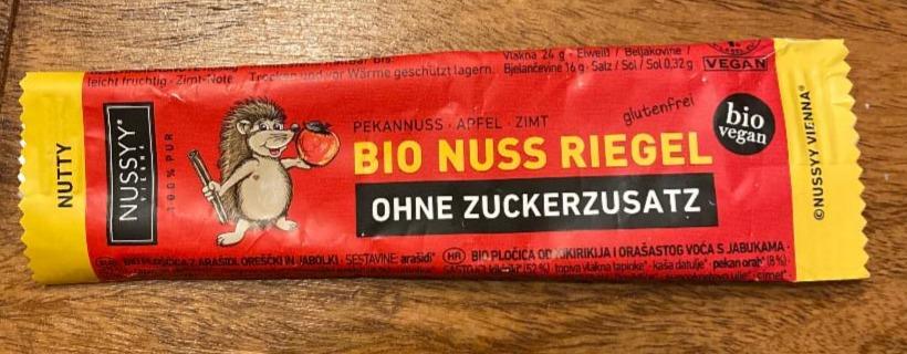 Fotografie - Bio Nuss Riegel Ohne Zuckerzusatz Nutty Nussyy