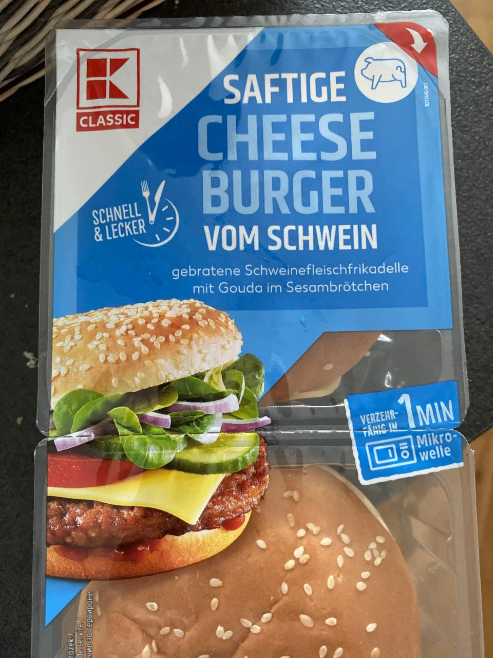 Fotografie - Saftige Cheese Burger vom Schwein K-Classic