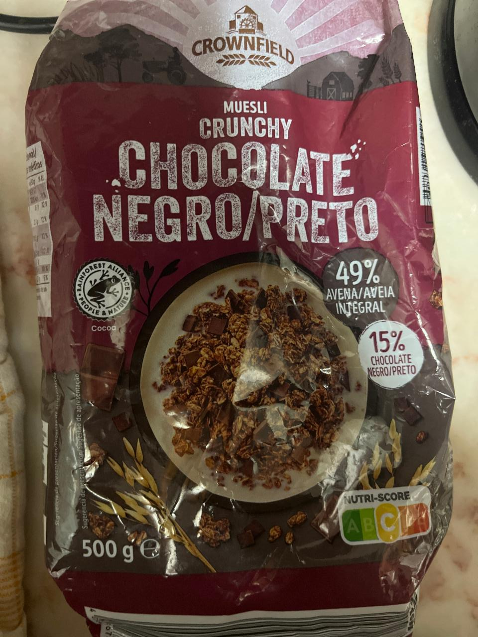 Fotografie - Muesli Crunchy Chocolate Negro/Preto Crownfield