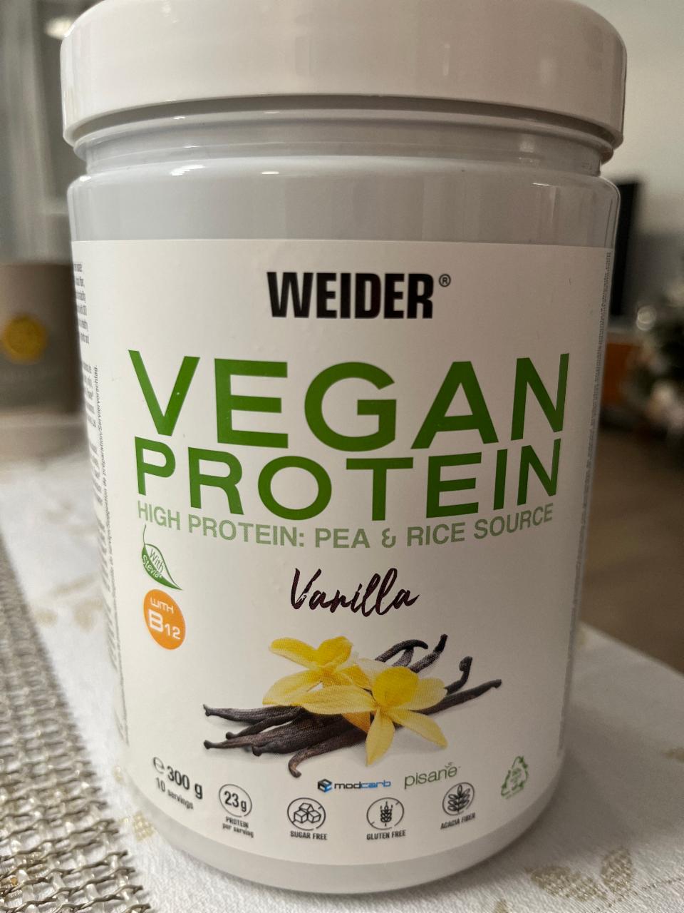 Fotografie - Vegan Protein Vanilla Weider