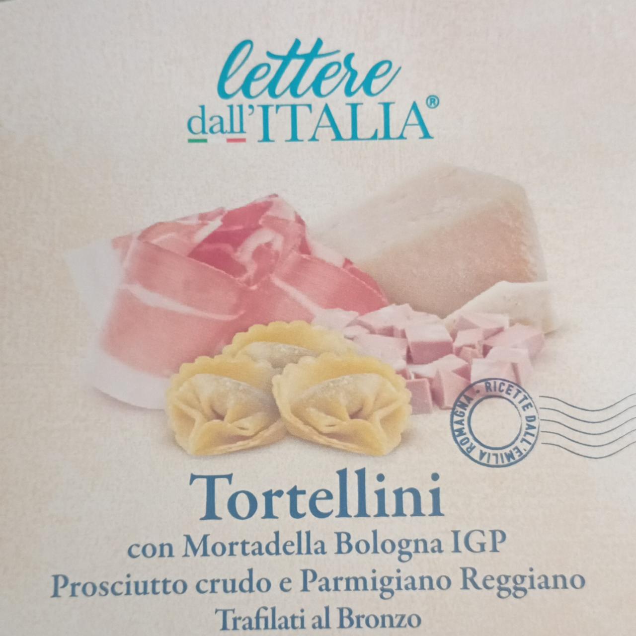 Fotografie - Tortellini con mortadella bologna igp prosciutto crudo e parmigiano reggino trafilati al bronzo lettere dall Italia