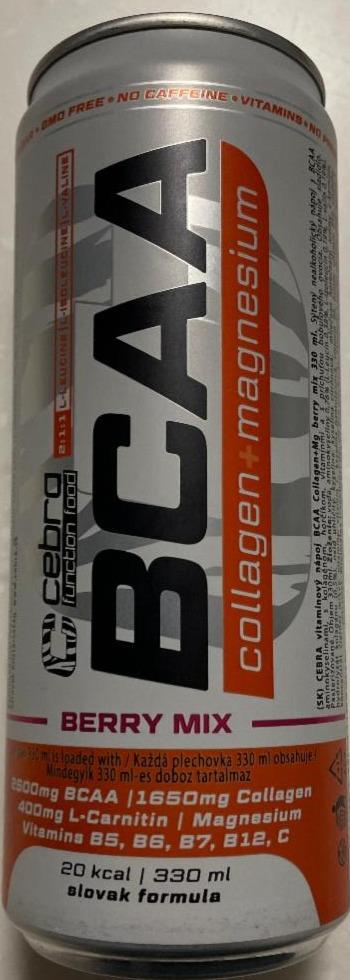 Fotografie - Cebra BCAA nápoj - berry mix, collagen+magnesium