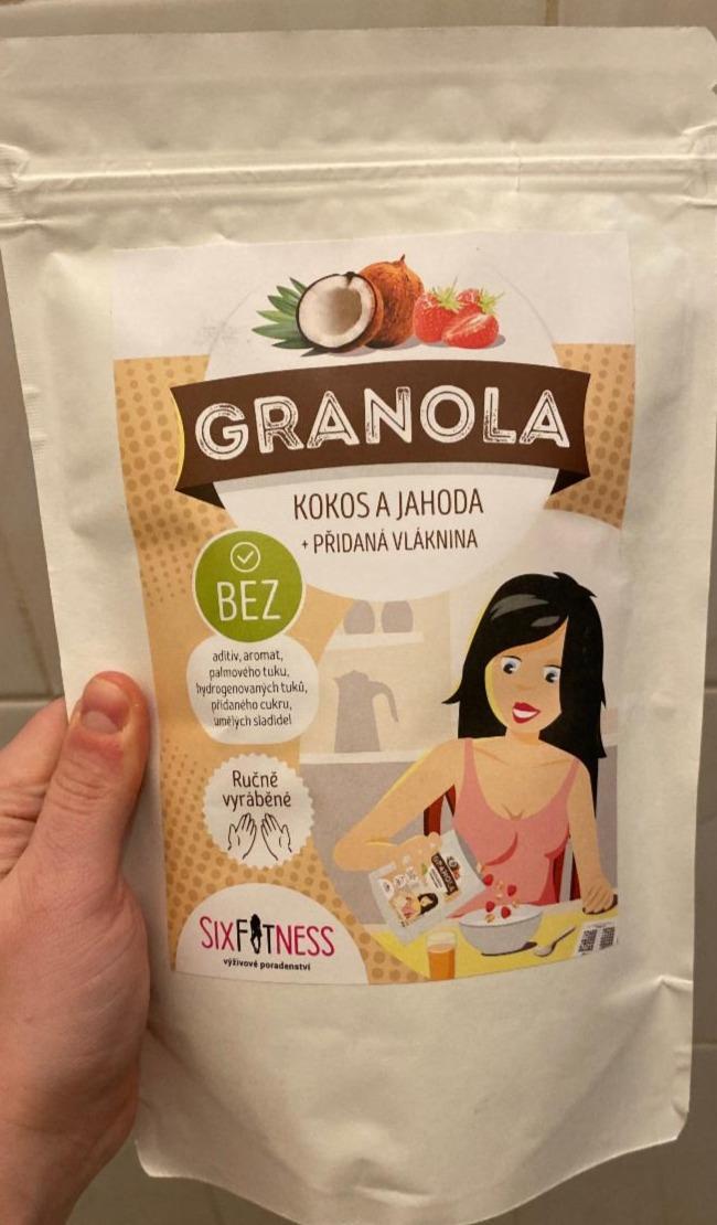 Fotografie - granola kokos jahoda sixfitness