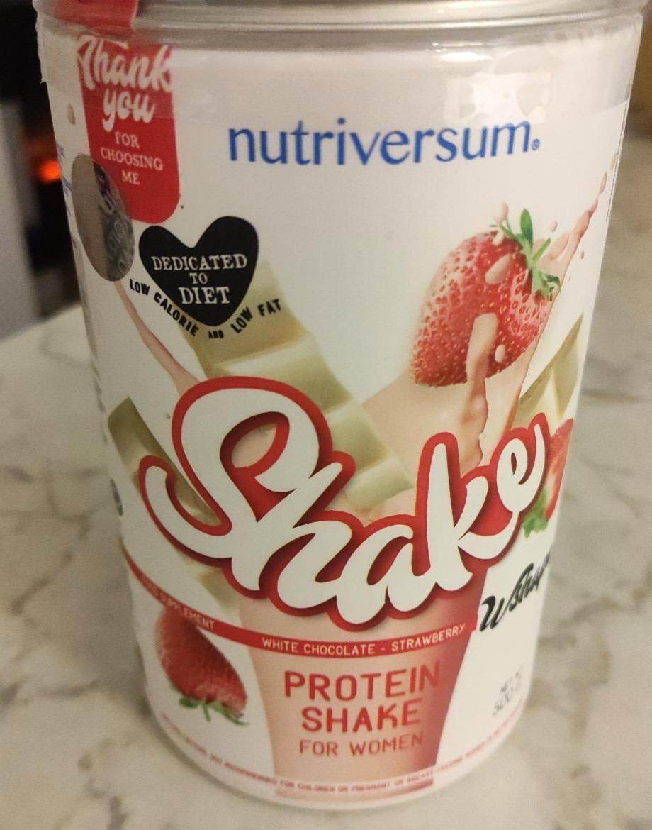 Fotografie - Protein shake for women White chocolate - Strawberry Nutriversum