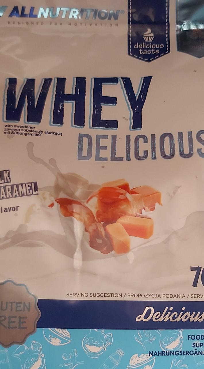 Fotografie - Whey Delicious Milk caramel AllNutrition