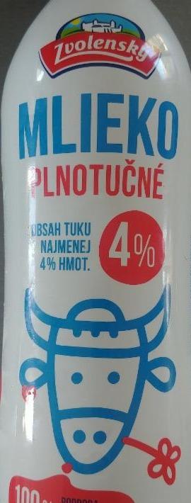 Fotografie - Zvolenský čerstvé mlieko 4%
