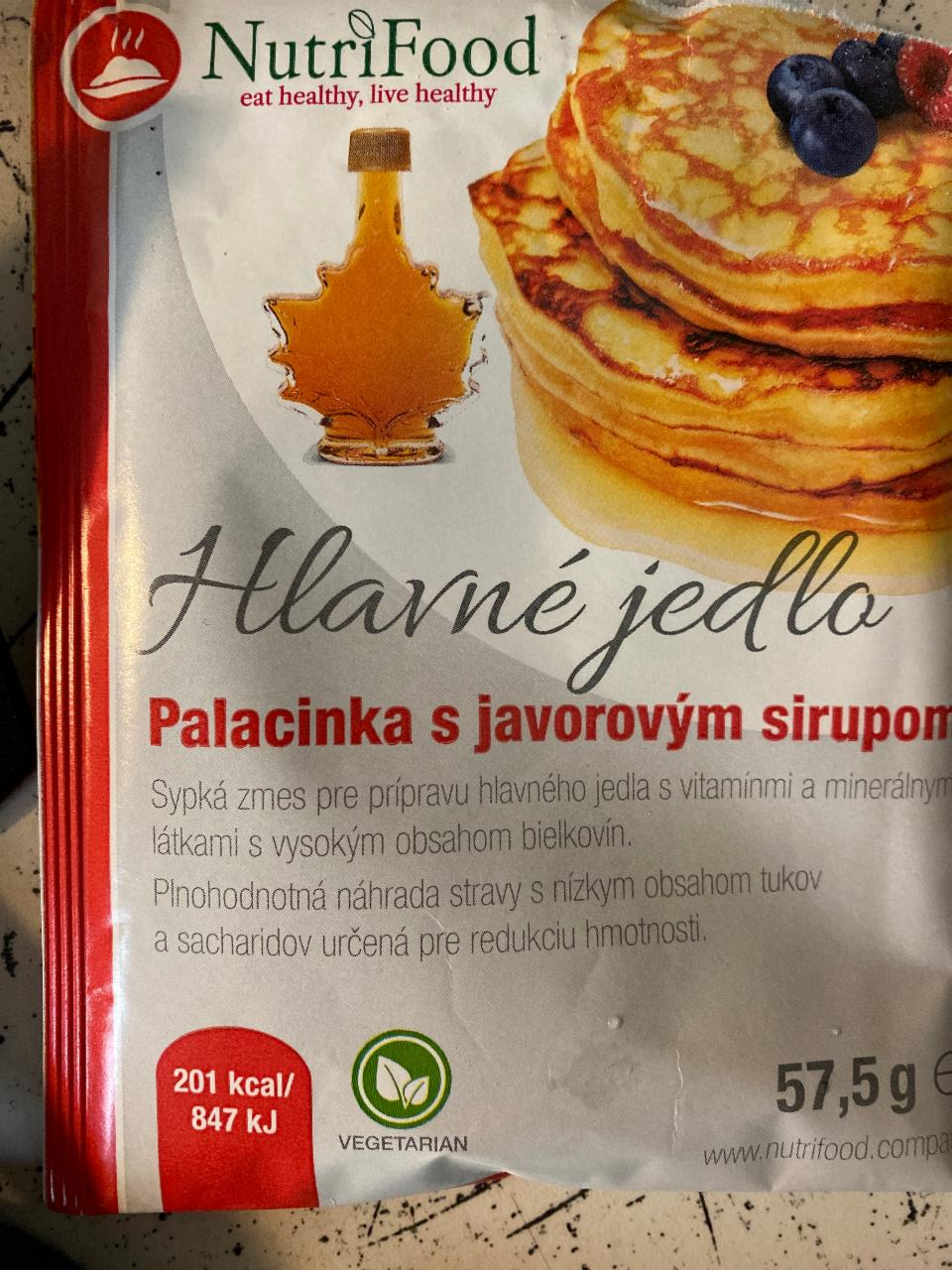 Fotografie - NutriFood Palacinka s javorovým sirupom