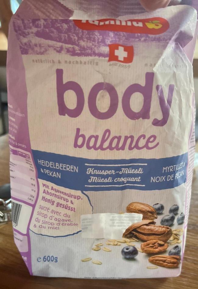 Fotografie - Body balance Knusper - Müesli