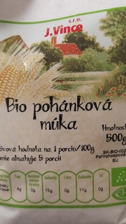 Fotografie - Bio pohánková múka J.Vince