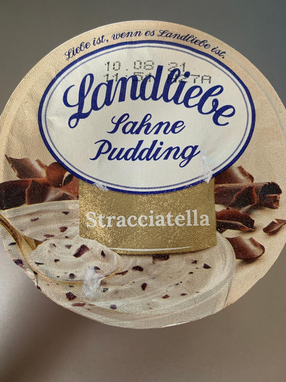 Fotografie - Landliebe Sahne Pudding Stracciatella