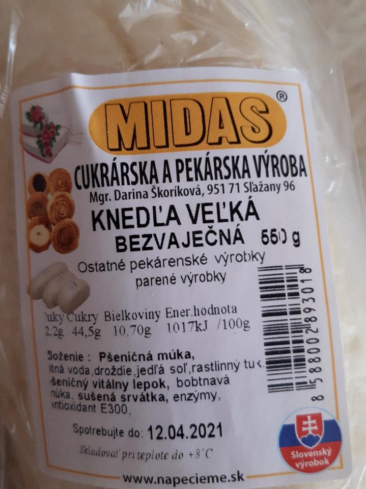 Fotografie - Midas Knedla velka bezvaječná