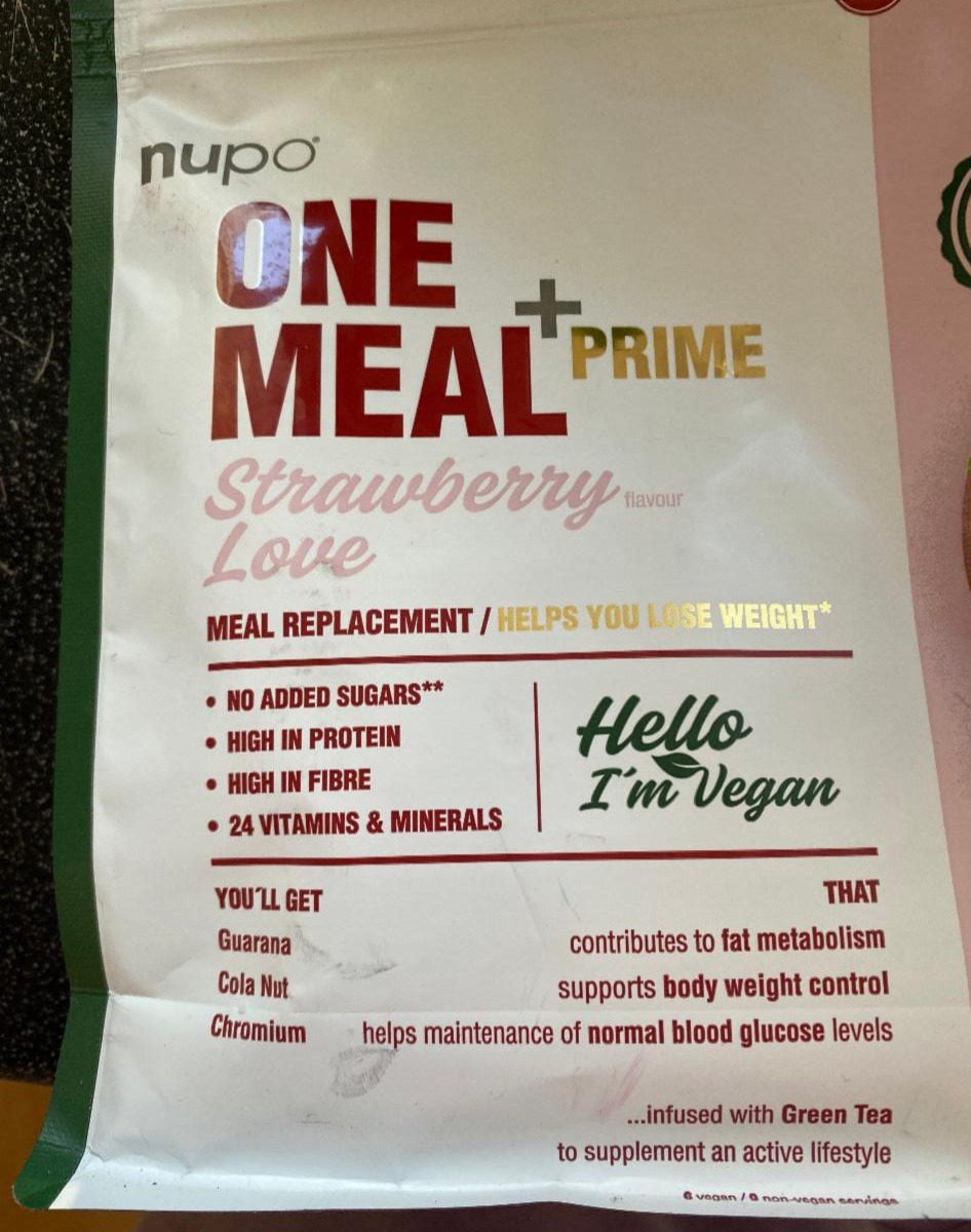 Fotografie - nupo one metal strawberry shake vegan