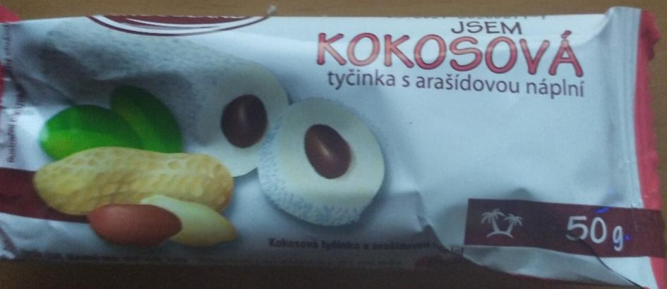 Fotografie - Jsem kokosová tyčinka s arašídovou náplní Chocoland