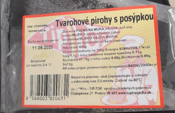 Fotografie - Tvarohové pirohy s posypkou