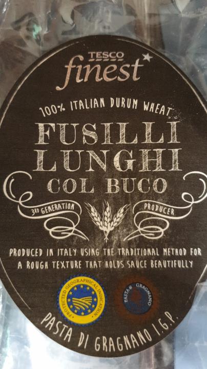 Fotografie - Tesco Finest Fusilli Lunghi