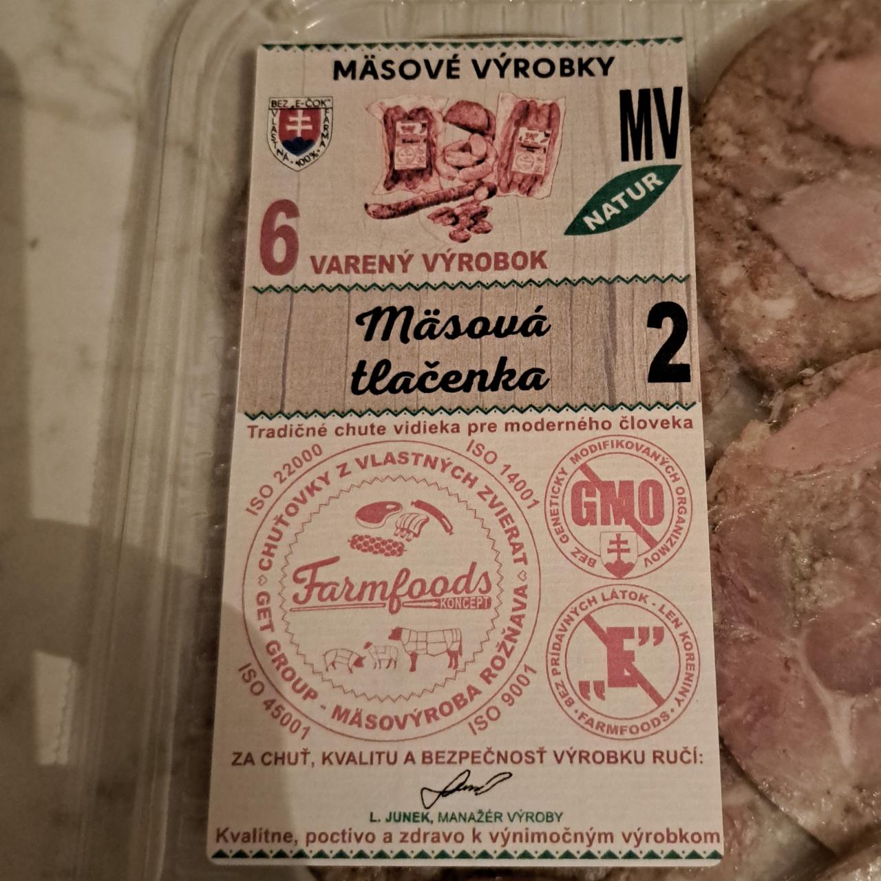 Fotografie - Mäsová tlačenka Farmfoods