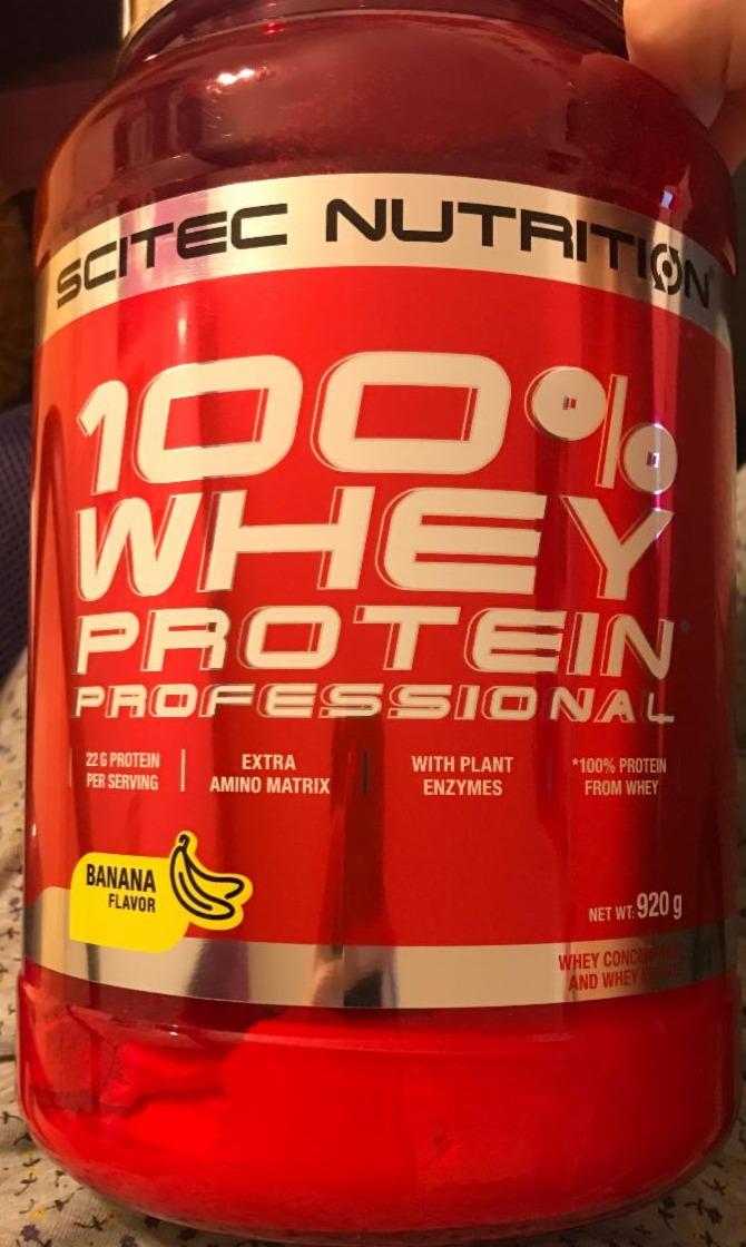 Fotografie - 100% WHEY protein professional banana flavor