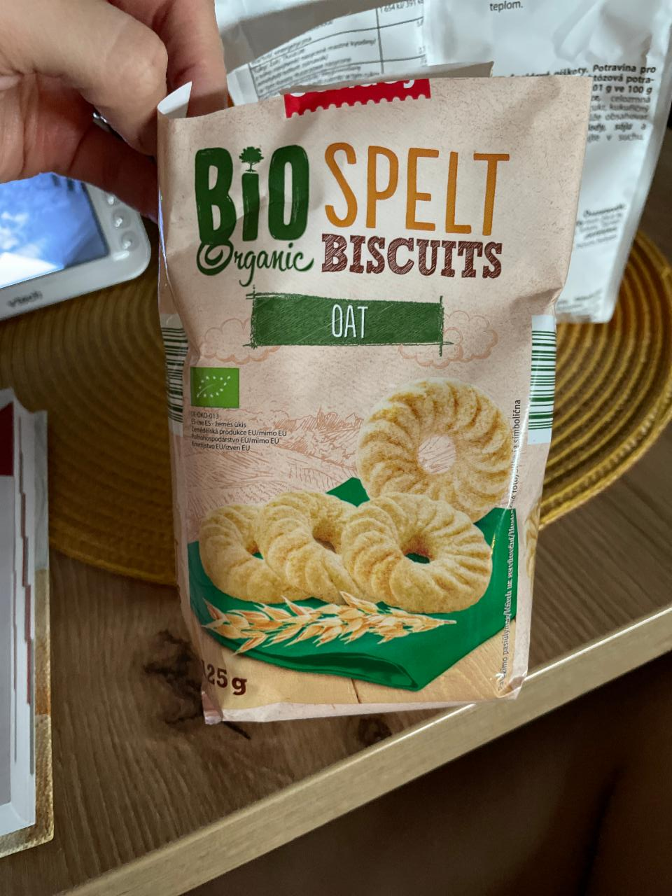 Fotografie - sondey bio spelt organic biscuits oat