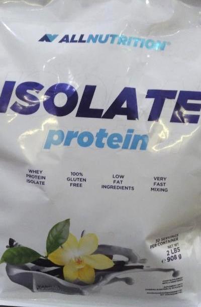 Fotografie - Isolate protein vanilla Allnutrition