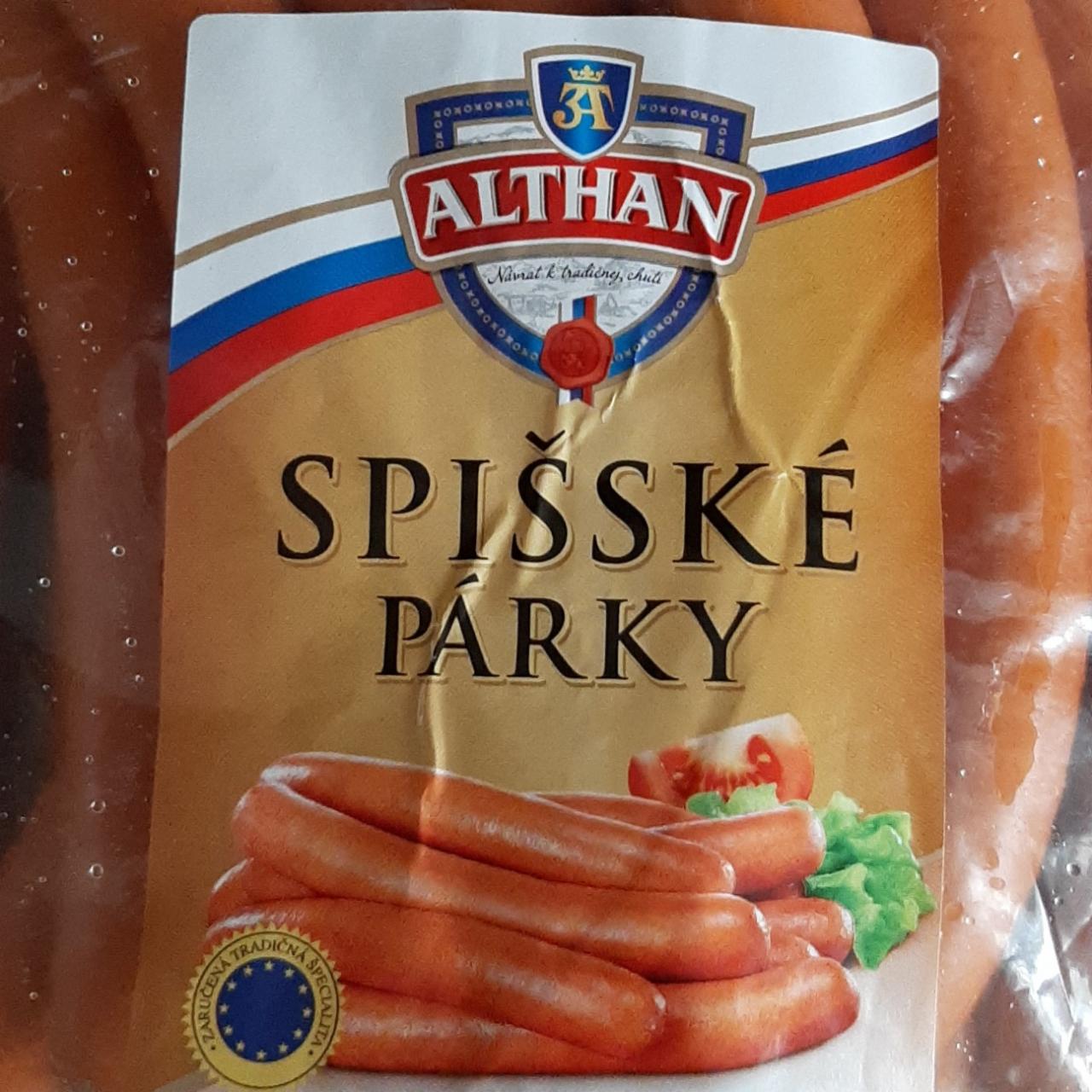 Fotografie - Spišské párky Althan