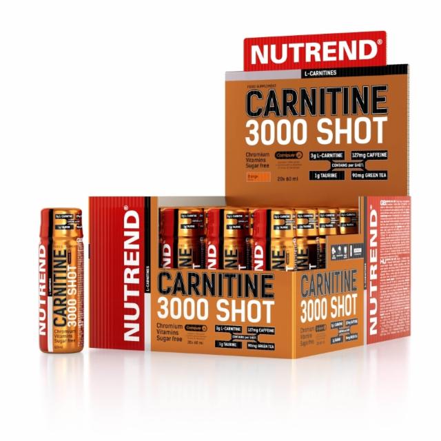 Fotografie - Carnitine 3000 shot orange Nutrend