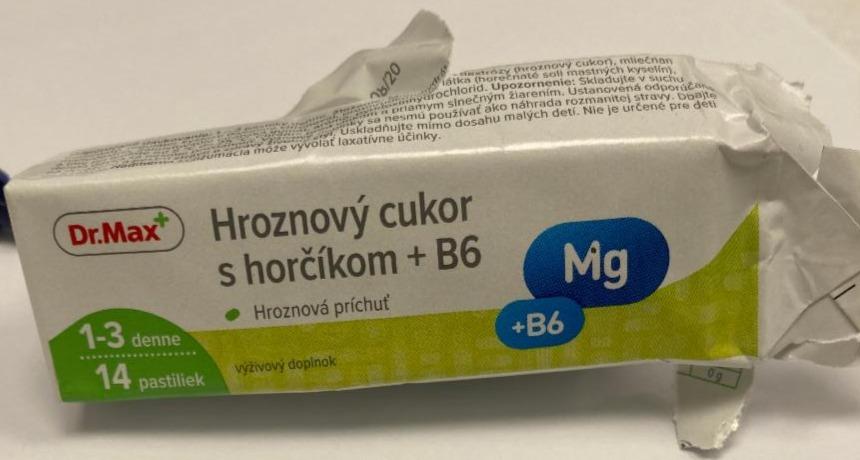 Fotografie - Hroznový cukor s horčíkom + B6 Dr.Max
