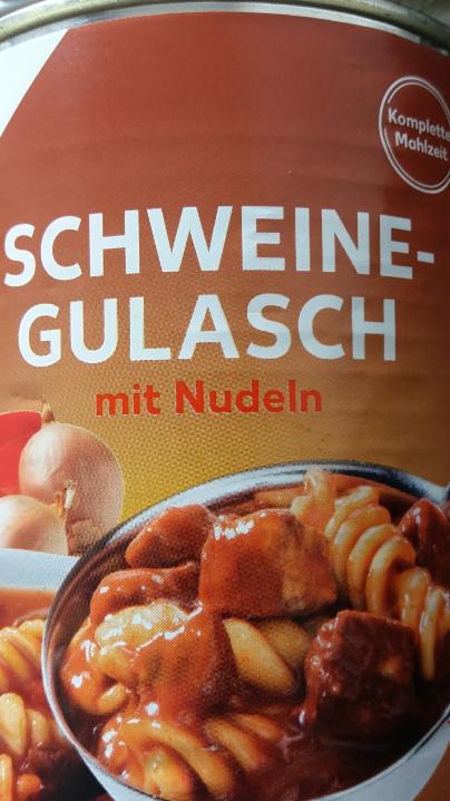 Schweine-gulasch mit Nudeln K-Classic - kalórie, kJ a nutričné hodnoty ...