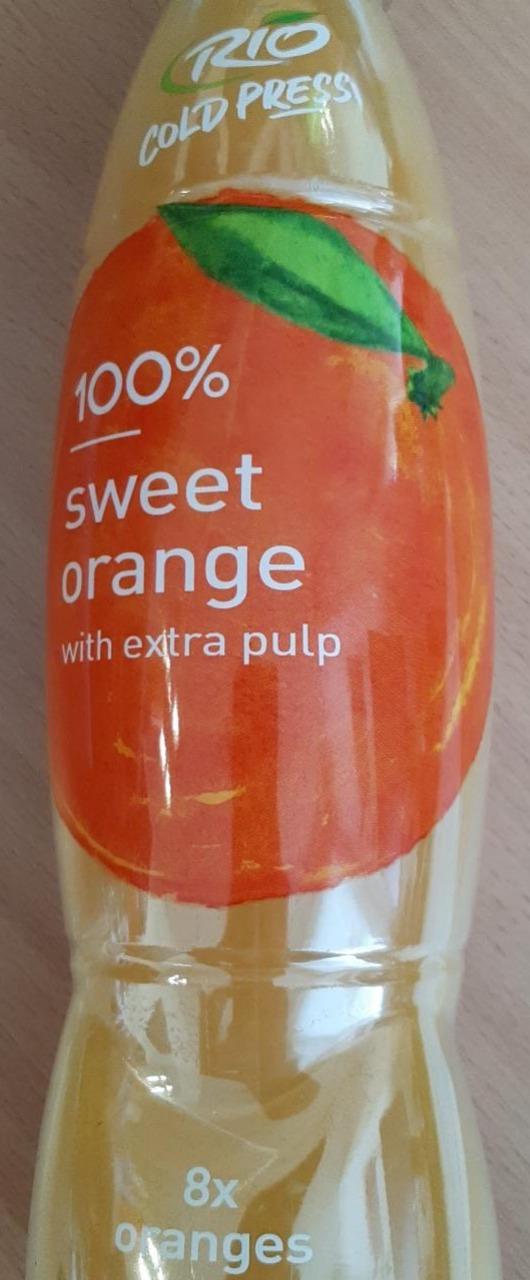 Fotografie - 100% Sweet orange with extra pulp Rio Cold Press