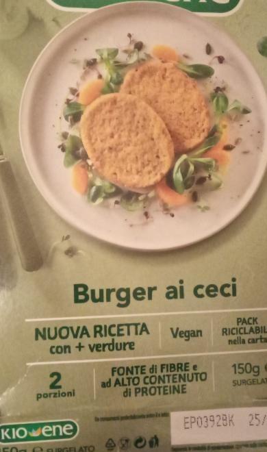 Fotografie - Burger ai ceci KIOENE