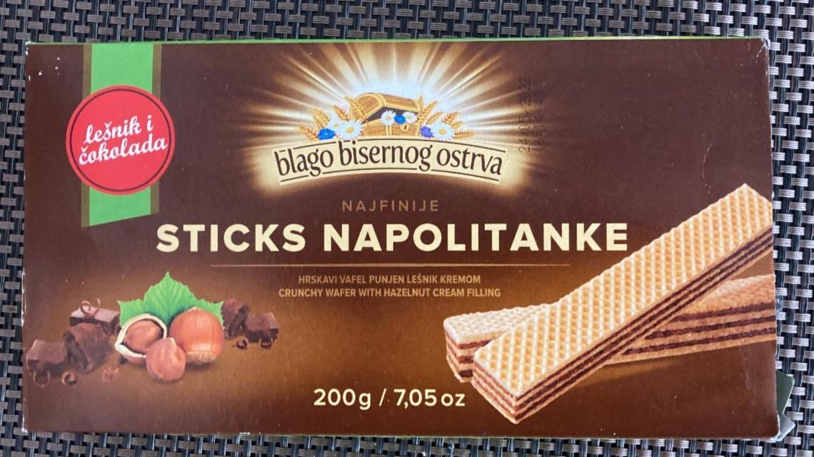 Fotografie - Sticks Napolitanke oriešok a čokoláda