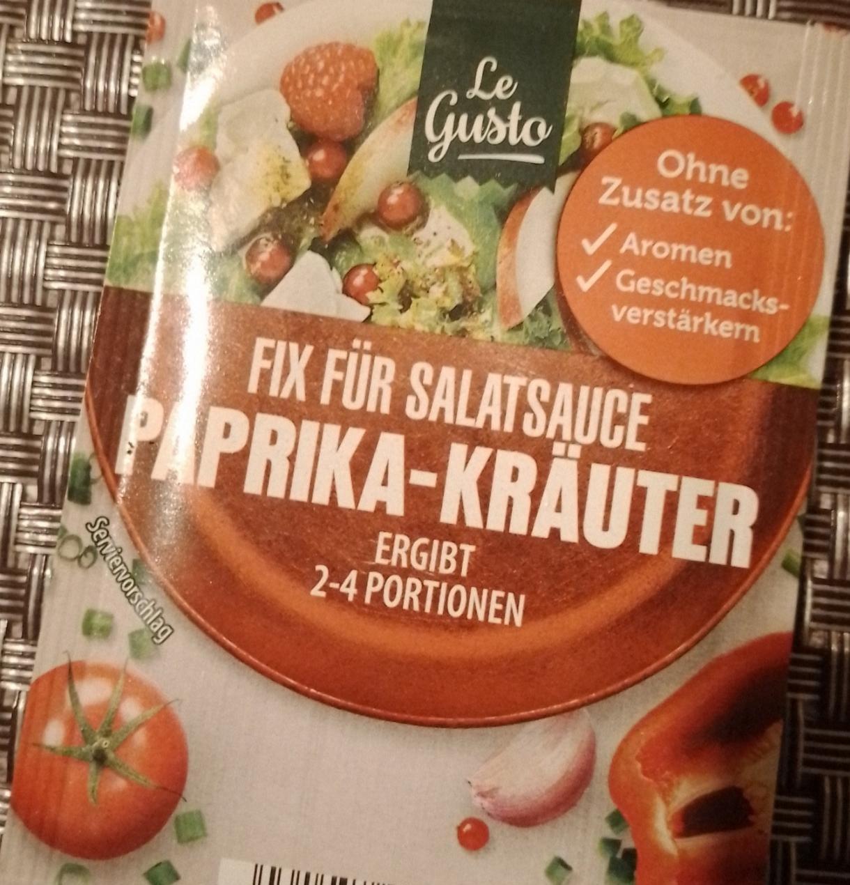 Fotografie - Fix Für Salat-sauce Paprika-Kräuter Le Gusto