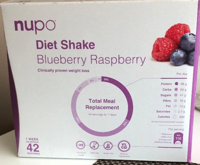 Fotografie - Nupo Diet Shake blueberry raspberry