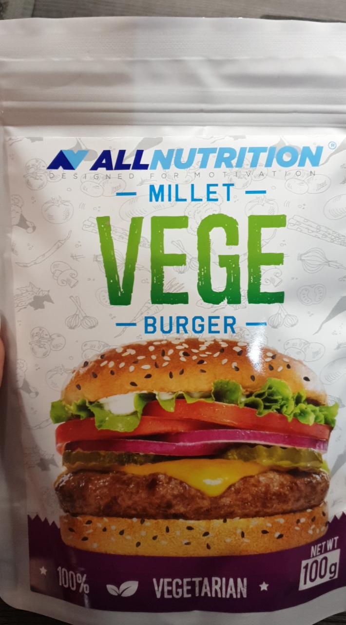 Fotografie - VEGE BURGER Allnutrition 