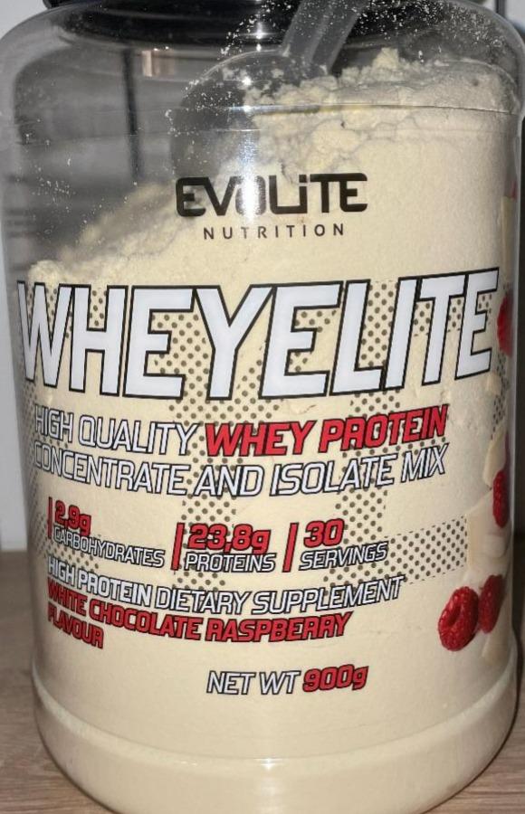 Fotografie - Wheyelite White chocolate Raspberry Evolite Nutrition