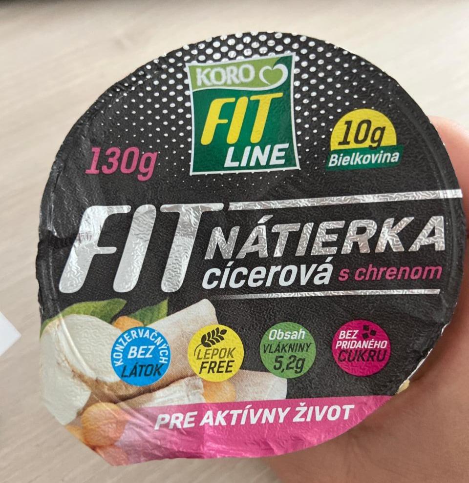 Fotografie - Fit nátierka cícerová s chrenom Koro Fit Line