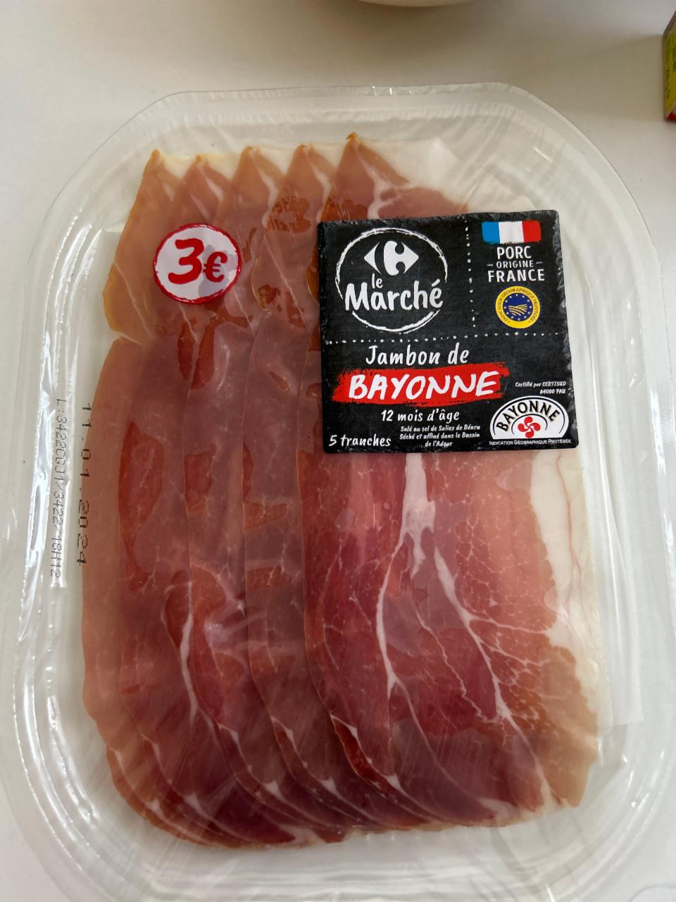 Fotografie - Jambon de Bayonne C le Marché