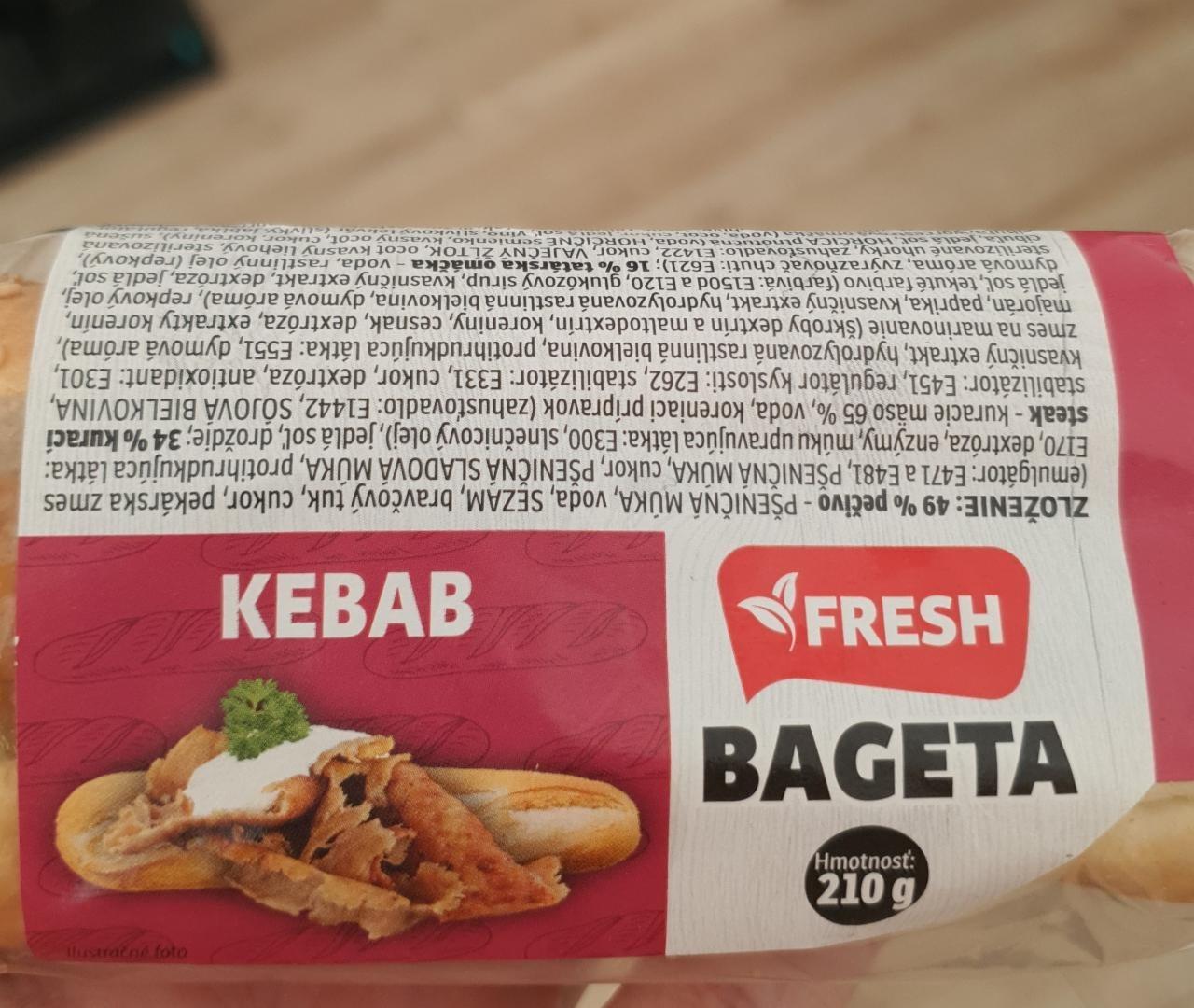 Fotografie - Bageta Kebab Fresh