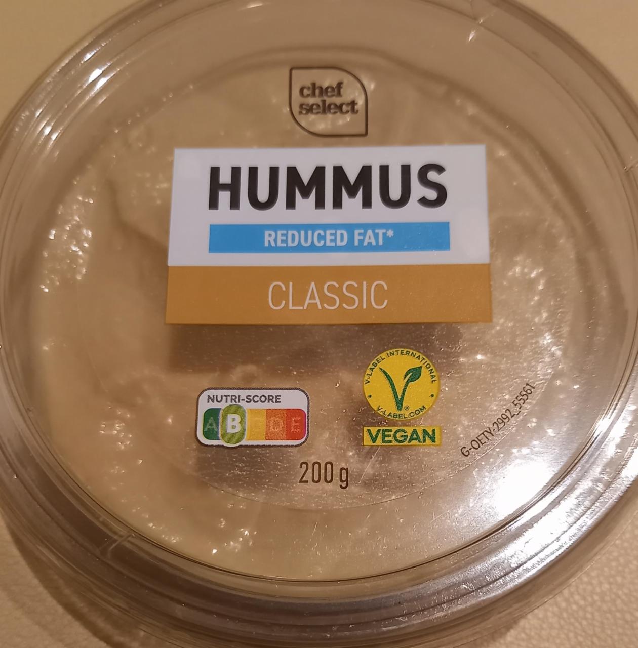 Fotografie - Hummus reduced fat Classic Chef Select