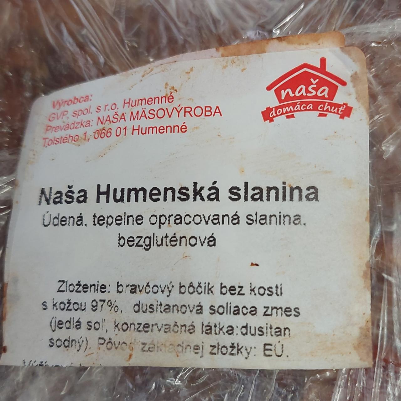 Fotografie - Naša Humenská slanina