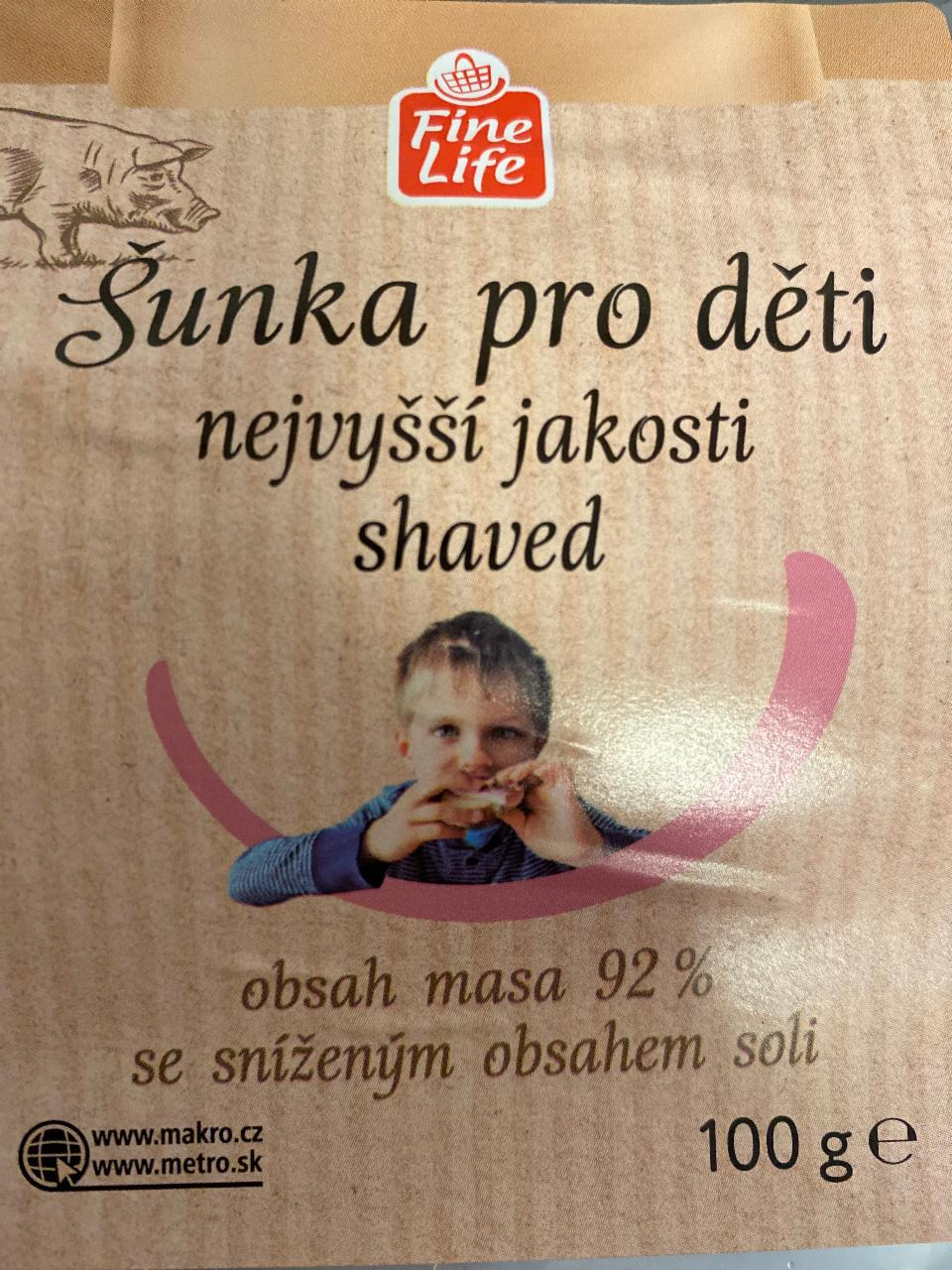 Fotografie - šunka pro deti nejvyšší jakosti Fine Life