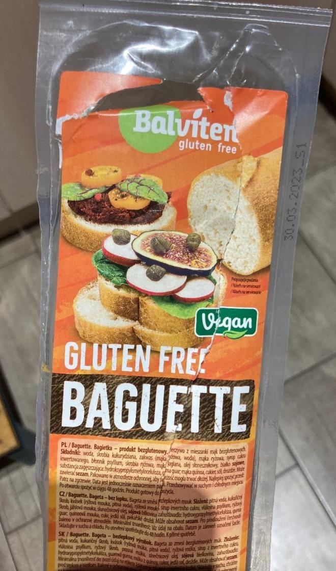 Fotografie - Baguette Gluten Free Balviten