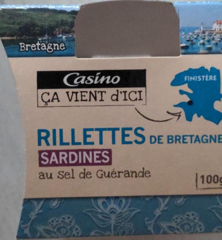 Fotografie - Rillettes de de Bretagne Sardines au sel de Guérande Casino