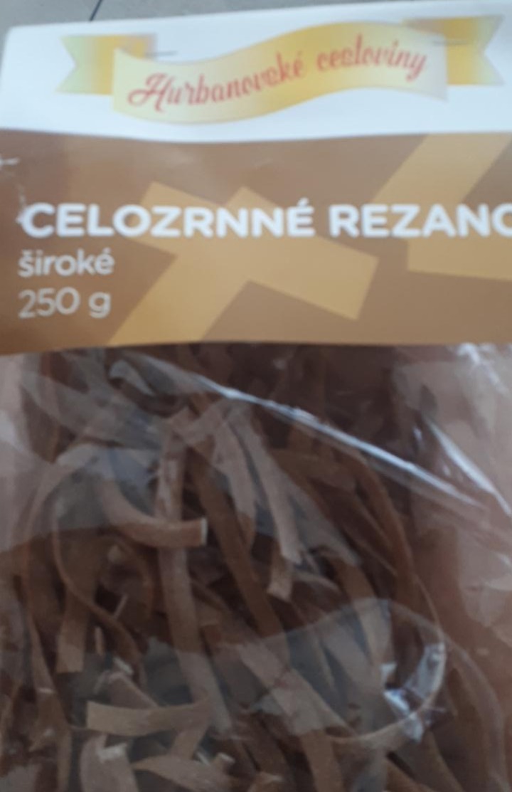 Fotografie - celozrnne rezance široké