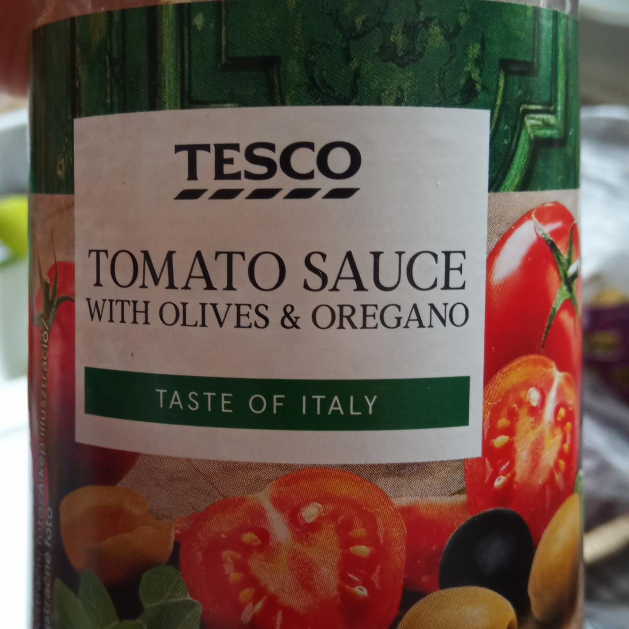 Fotografie - Tomato sauce with Olives & Oregano Tesco
