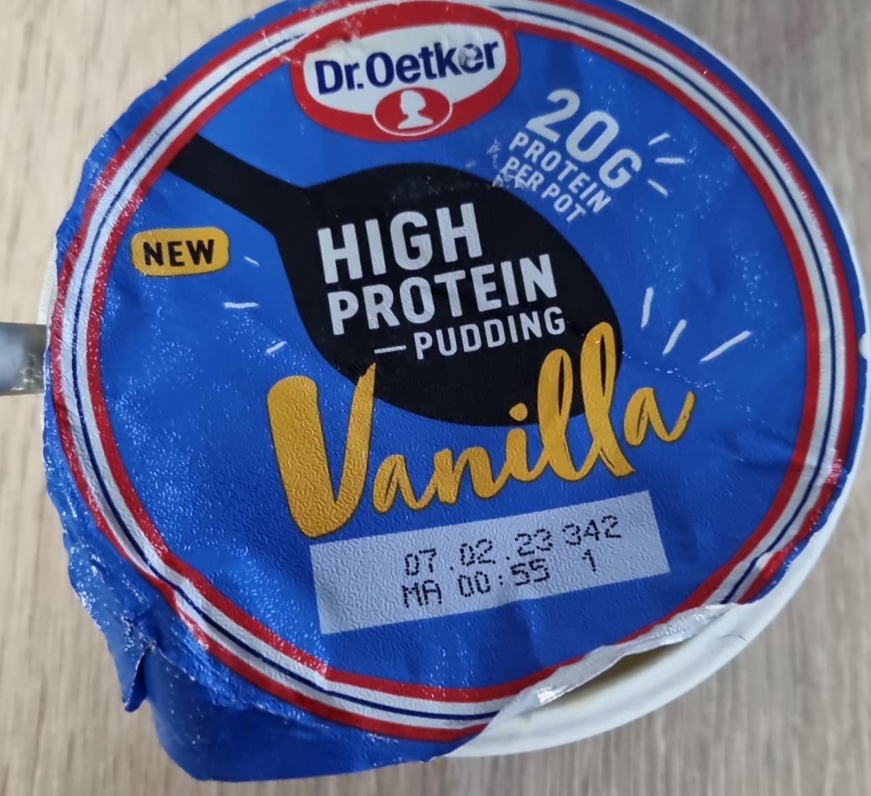 Fotografie - High protein pudding Vanilla Dr.Oetker