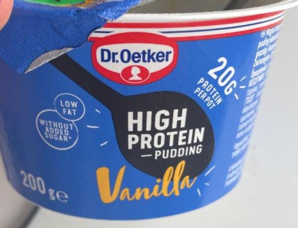 Fotografie - High protein pudding Vanilla Dr.Oetker