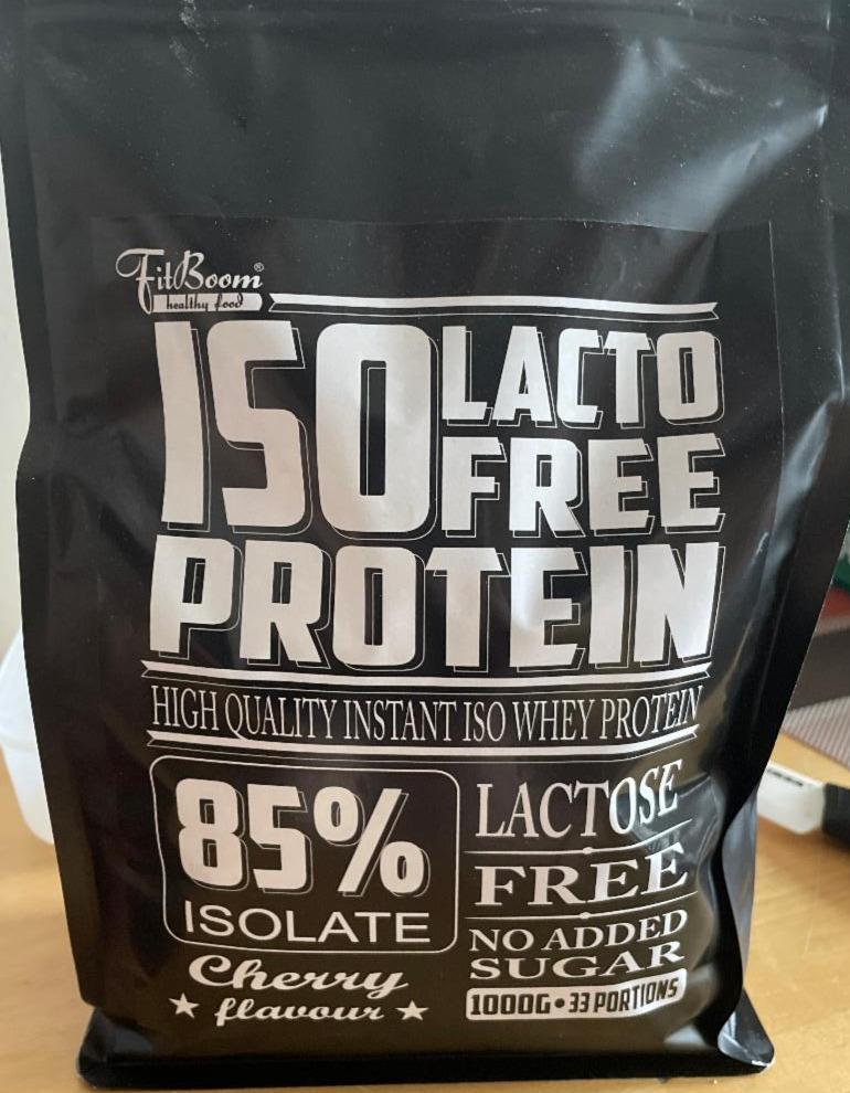 Fotografie - ISO Lacto free Protein Cherry FitBoom